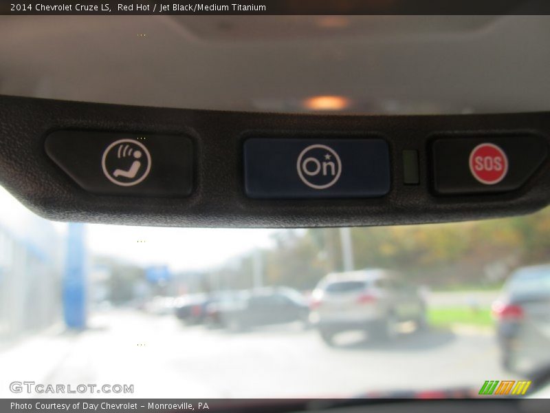 Red Hot / Jet Black/Medium Titanium 2014 Chevrolet Cruze LS