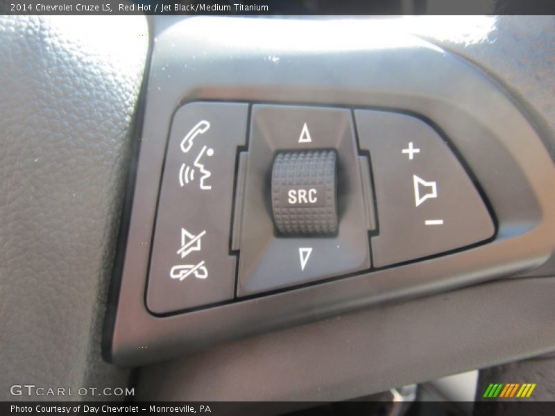 Red Hot / Jet Black/Medium Titanium 2014 Chevrolet Cruze LS