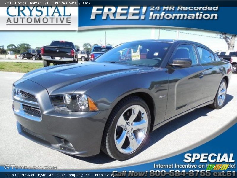 Granite Crystal / Black 2013 Dodge Charger R/T