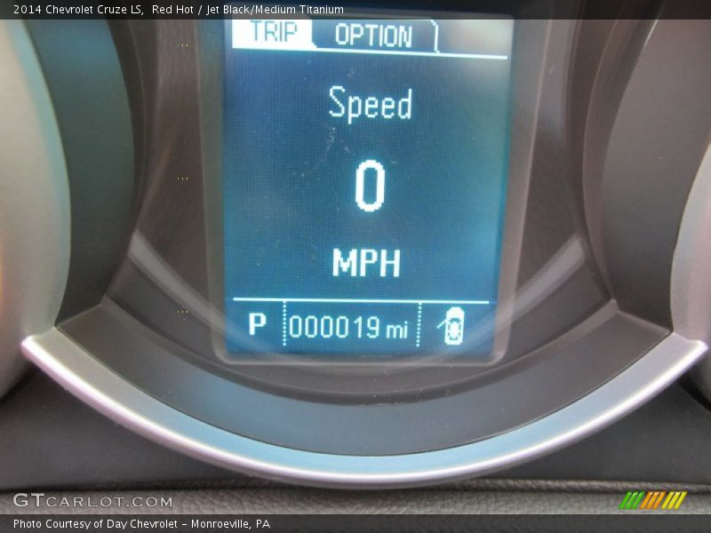 Red Hot / Jet Black/Medium Titanium 2014 Chevrolet Cruze LS