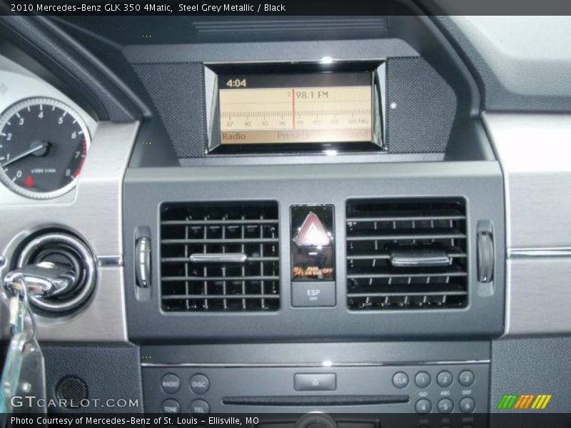 Steel Grey Metallic / Black 2010 Mercedes-Benz GLK 350 4Matic