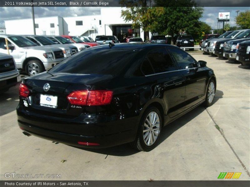 Black / Cornsilk Beige 2011 Volkswagen Jetta SEL Sedan