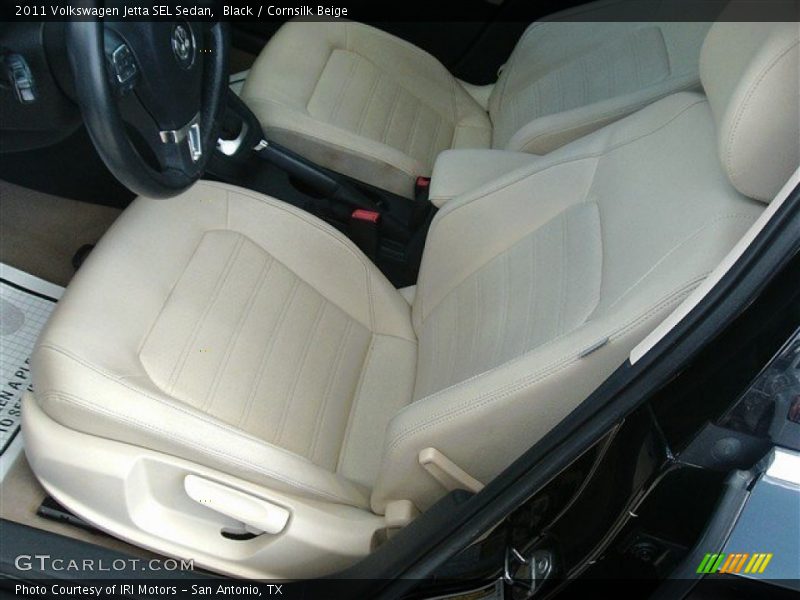 Black / Cornsilk Beige 2011 Volkswagen Jetta SEL Sedan