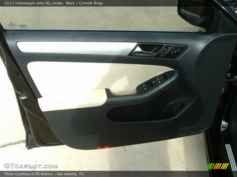 Black / Cornsilk Beige 2011 Volkswagen Jetta SEL Sedan