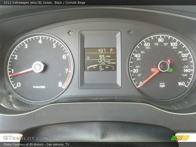Black / Cornsilk Beige 2011 Volkswagen Jetta SEL Sedan