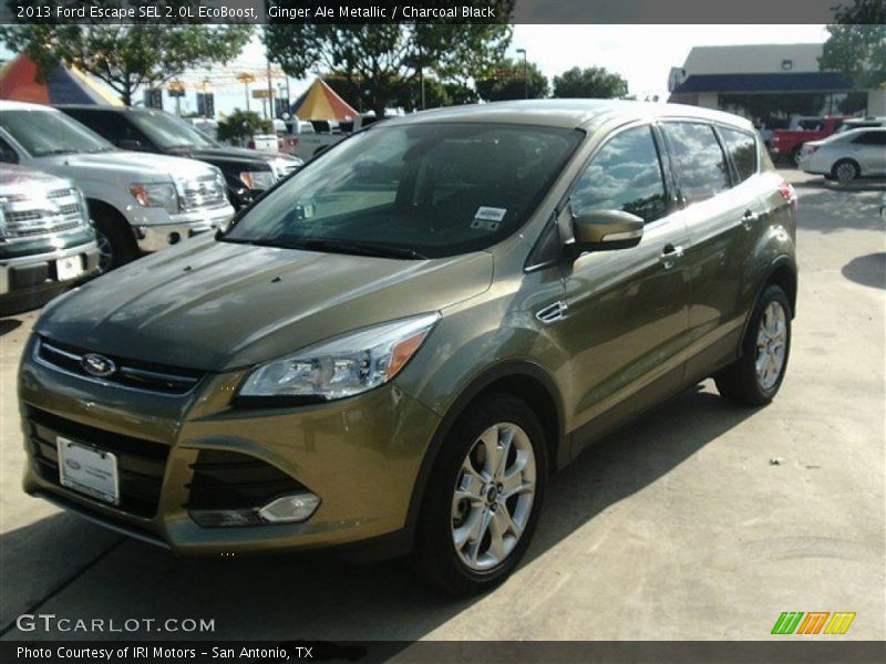 Ginger Ale Metallic / Charcoal Black 2013 Ford Escape SEL 2.0L EcoBoost