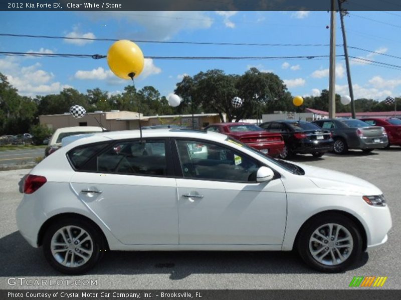 Clear White / Stone 2012 Kia Forte EX