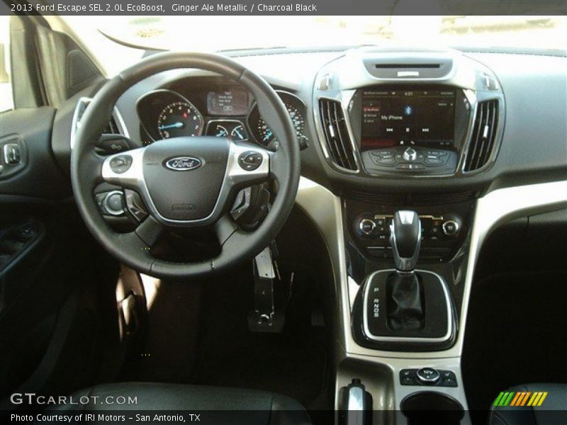 Ginger Ale Metallic / Charcoal Black 2013 Ford Escape SEL 2.0L EcoBoost