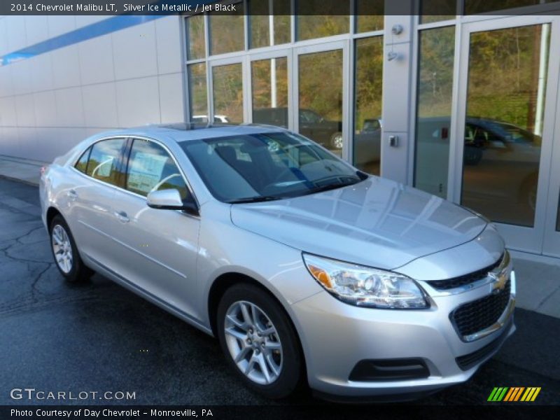 Silver Ice Metallic / Jet Black 2014 Chevrolet Malibu LT