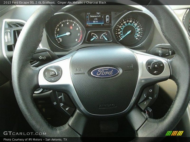 Ginger Ale Metallic / Charcoal Black 2013 Ford Escape SEL 2.0L EcoBoost