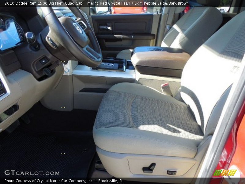 Inferno Red Crystal Pearl / Light Pebble Beige/Bark Brown 2010 Dodge Ram 1500 Big Horn Quad Cab