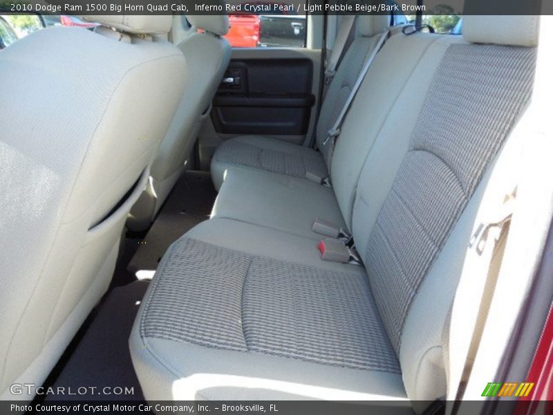 Inferno Red Crystal Pearl / Light Pebble Beige/Bark Brown 2010 Dodge Ram 1500 Big Horn Quad Cab