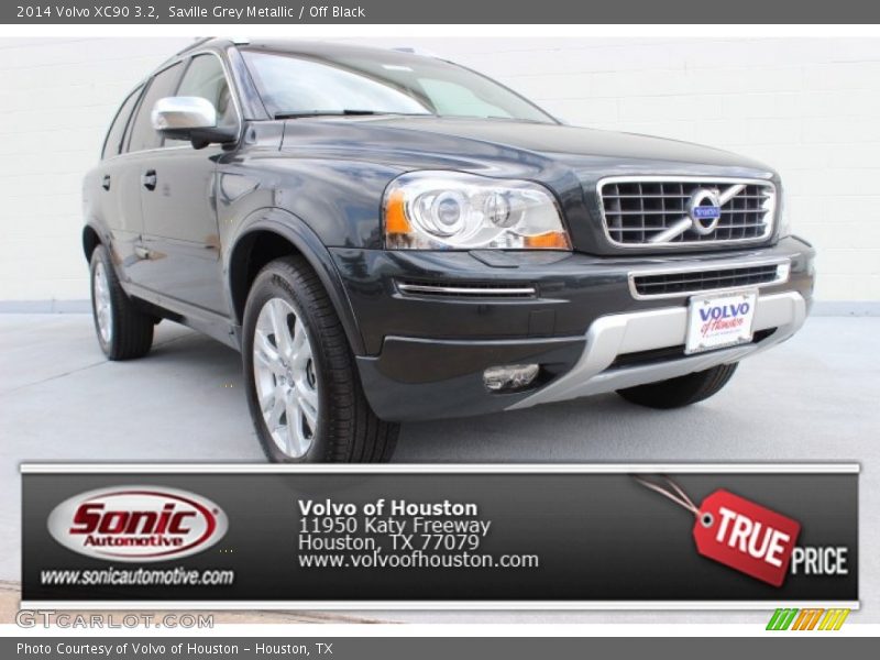 Saville Grey Metallic / Off Black 2014 Volvo XC90 3.2