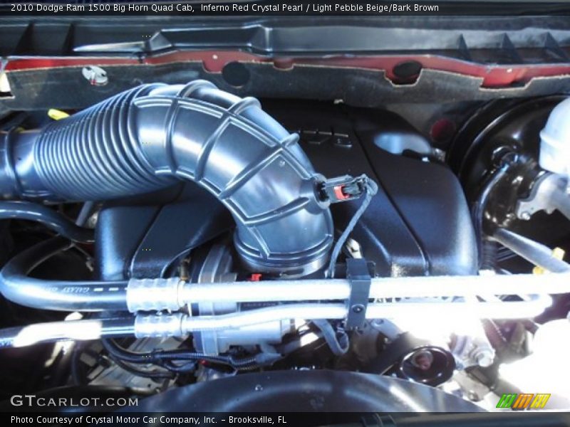 Inferno Red Crystal Pearl / Light Pebble Beige/Bark Brown 2010 Dodge Ram 1500 Big Horn Quad Cab