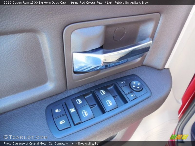 Inferno Red Crystal Pearl / Light Pebble Beige/Bark Brown 2010 Dodge Ram 1500 Big Horn Quad Cab