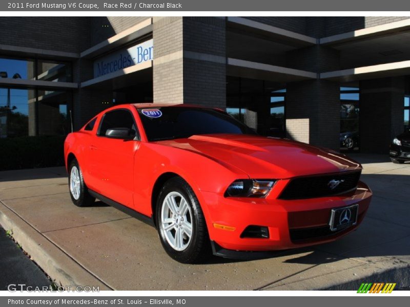 Race Red / Charcoal Black 2011 Ford Mustang V6 Coupe