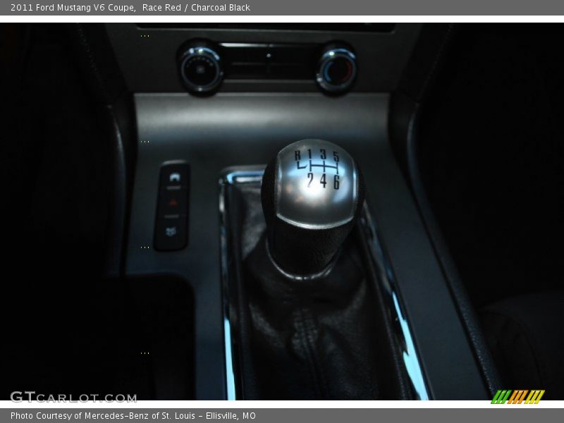 Race Red / Charcoal Black 2011 Ford Mustang V6 Coupe