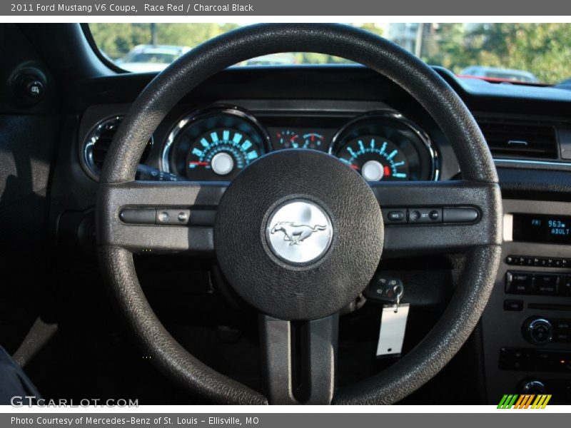 Race Red / Charcoal Black 2011 Ford Mustang V6 Coupe