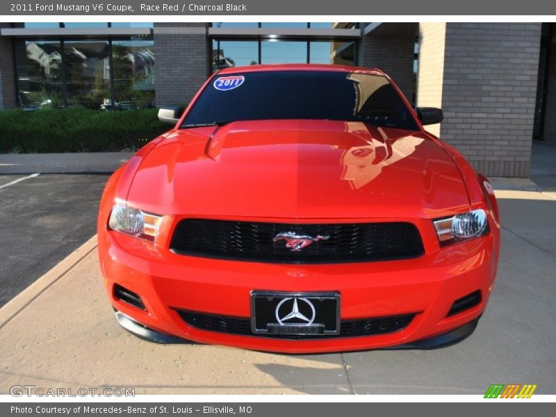 Race Red / Charcoal Black 2011 Ford Mustang V6 Coupe