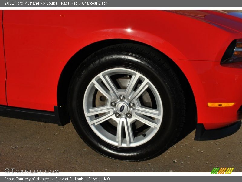 Race Red / Charcoal Black 2011 Ford Mustang V6 Coupe