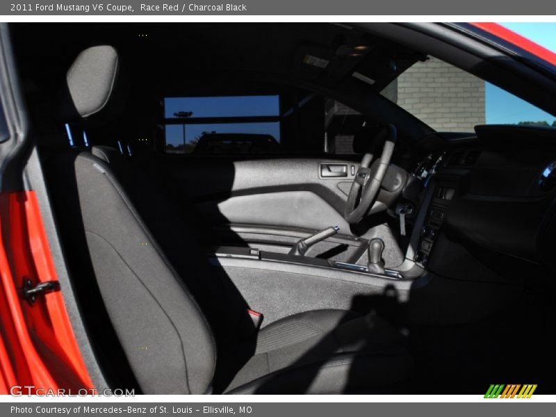 Race Red / Charcoal Black 2011 Ford Mustang V6 Coupe