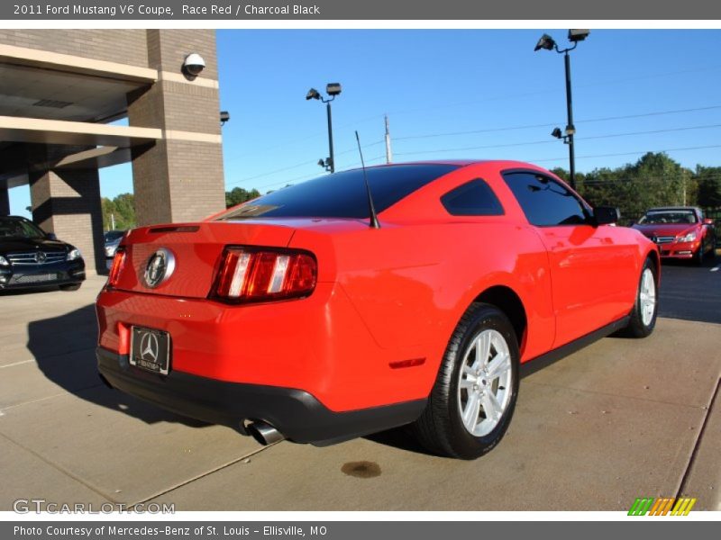 Race Red / Charcoal Black 2011 Ford Mustang V6 Coupe