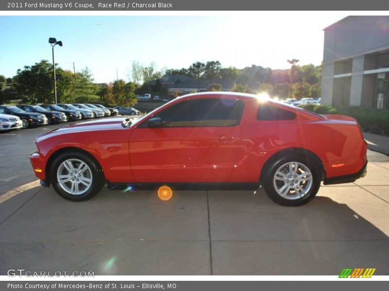 Race Red / Charcoal Black 2011 Ford Mustang V6 Coupe