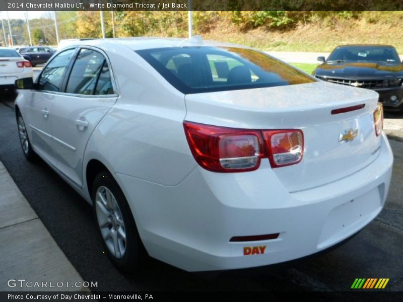 White Diamond Tricoat / Jet Black 2014 Chevrolet Malibu LT