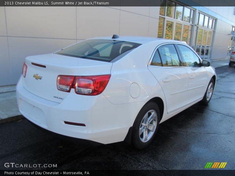 Summit White / Jet Black/Titanium 2013 Chevrolet Malibu LS