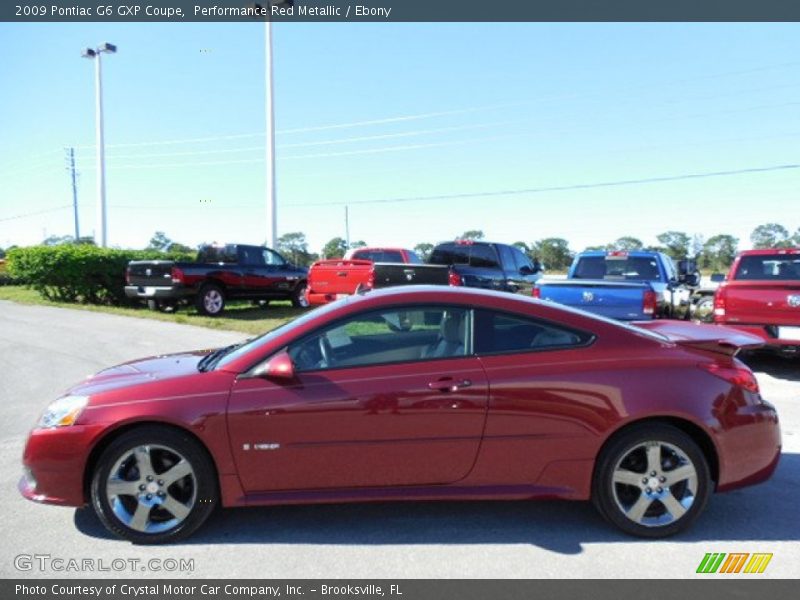 Performance Red Metallic / Ebony 2009 Pontiac G6 GXP Coupe