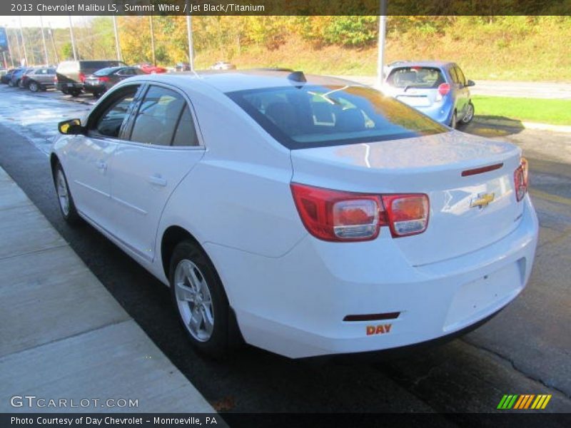 Summit White / Jet Black/Titanium 2013 Chevrolet Malibu LS
