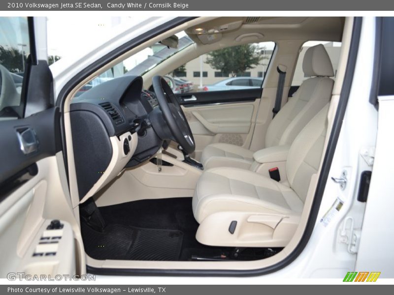 Candy White / Cornsilk Beige 2010 Volkswagen Jetta SE Sedan