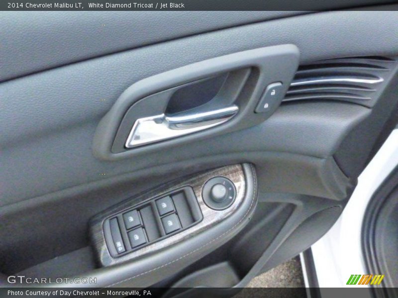 White Diamond Tricoat / Jet Black 2014 Chevrolet Malibu LT