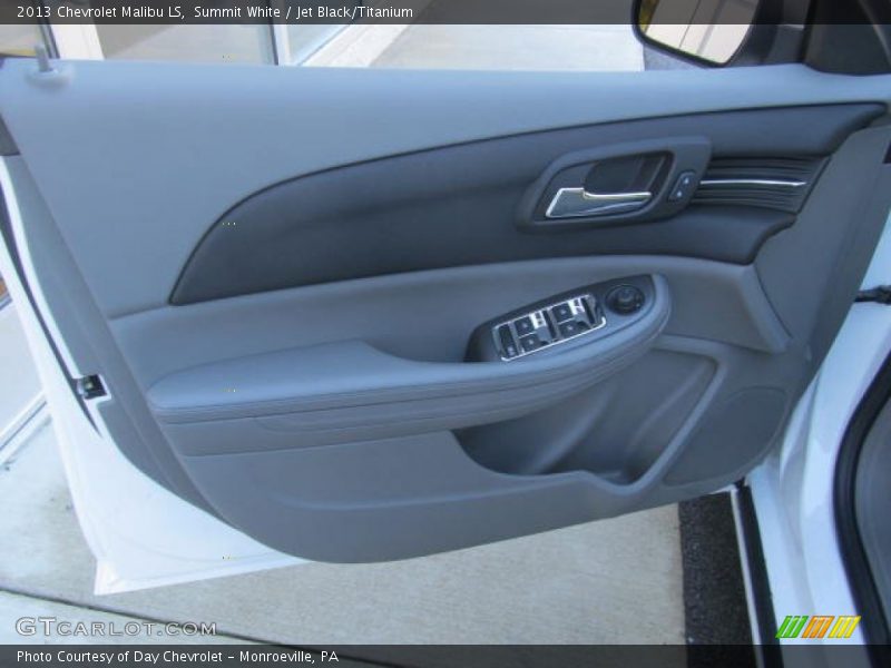 Summit White / Jet Black/Titanium 2013 Chevrolet Malibu LS