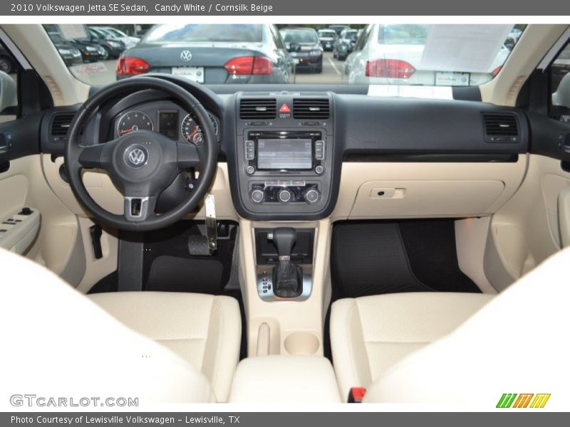 Candy White / Cornsilk Beige 2010 Volkswagen Jetta SE Sedan
