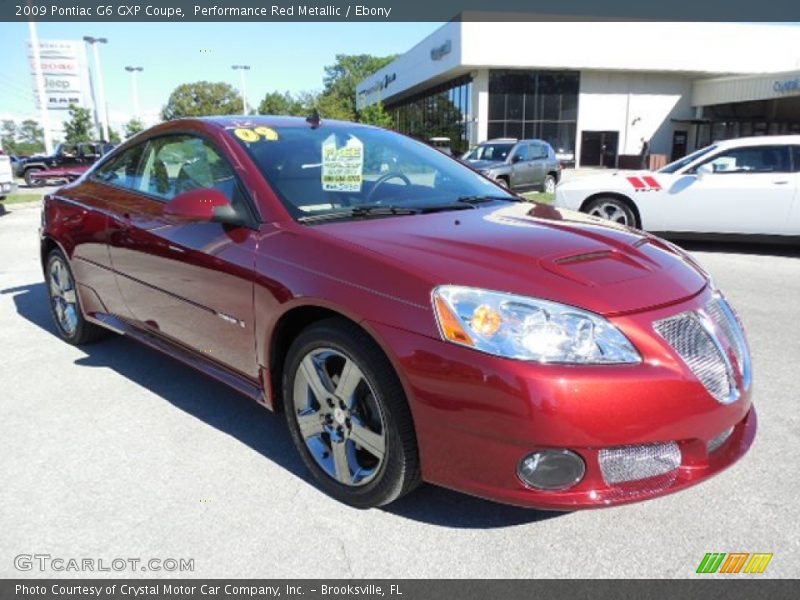 Performance Red Metallic / Ebony 2009 Pontiac G6 GXP Coupe