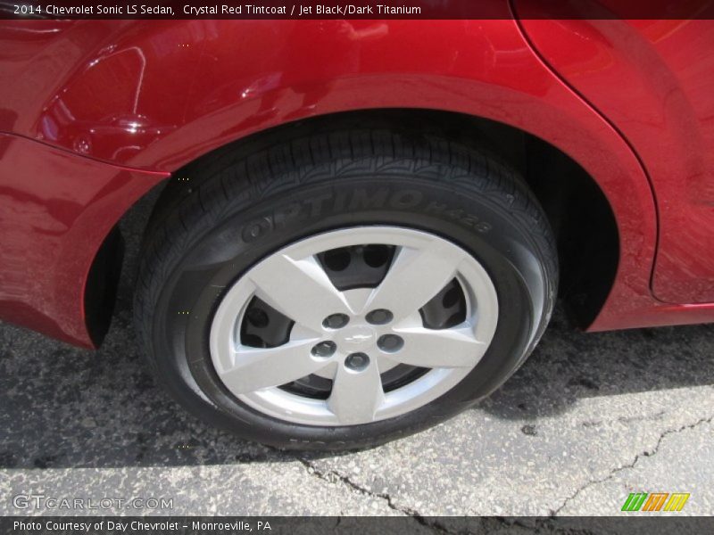 Crystal Red Tintcoat / Jet Black/Dark Titanium 2014 Chevrolet Sonic LS Sedan