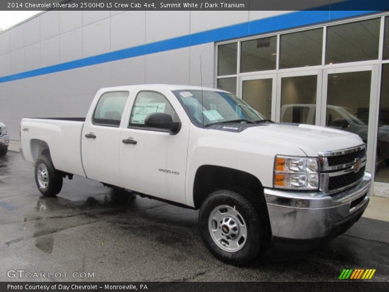 Summit White / Dark Titanium 2014 Chevrolet Silverado 2500HD LS Crew Cab 4x4