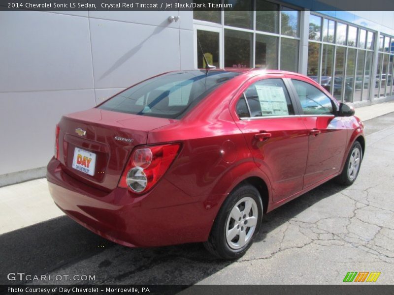 Crystal Red Tintcoat / Jet Black/Dark Titanium 2014 Chevrolet Sonic LS Sedan