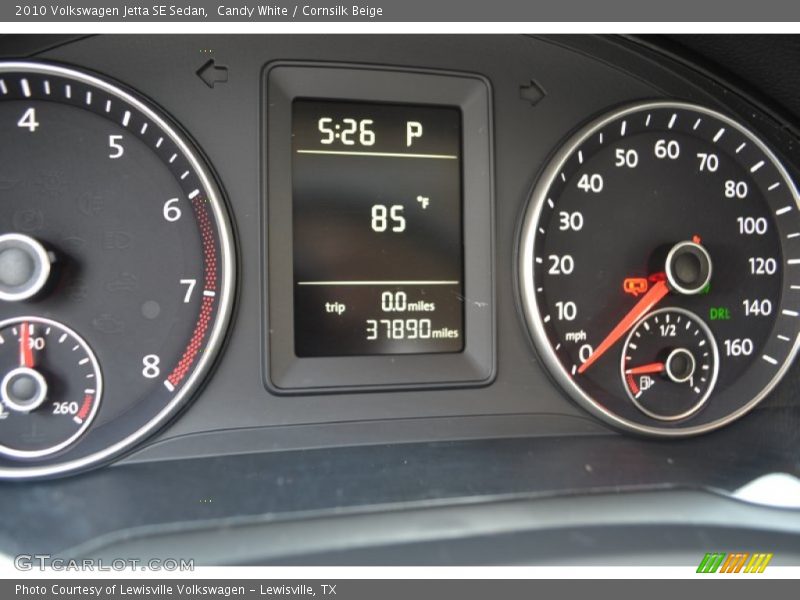 Candy White / Cornsilk Beige 2010 Volkswagen Jetta SE Sedan