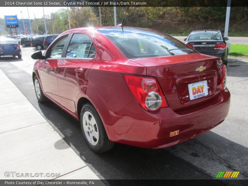 Crystal Red Tintcoat / Jet Black/Dark Titanium 2014 Chevrolet Sonic LS Sedan