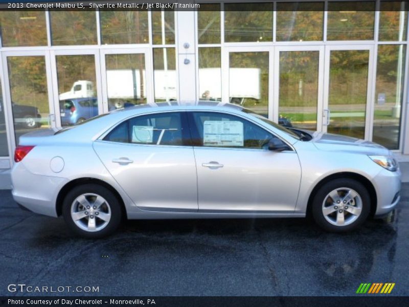 Silver Ice Metallic / Jet Black/Titanium 2013 Chevrolet Malibu LS