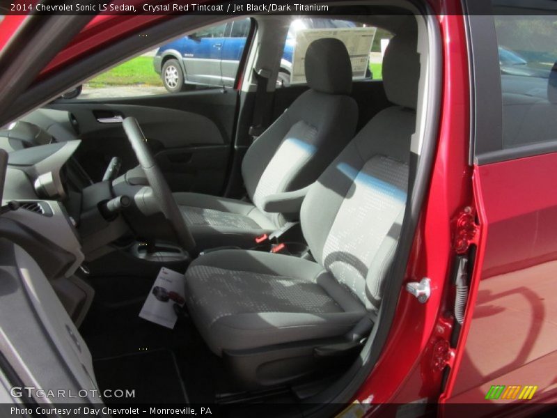 Crystal Red Tintcoat / Jet Black/Dark Titanium 2014 Chevrolet Sonic LS Sedan