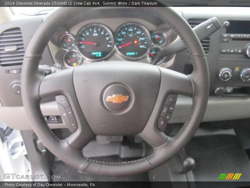 Summit White / Dark Titanium 2014 Chevrolet Silverado 2500HD LS Crew Cab 4x4