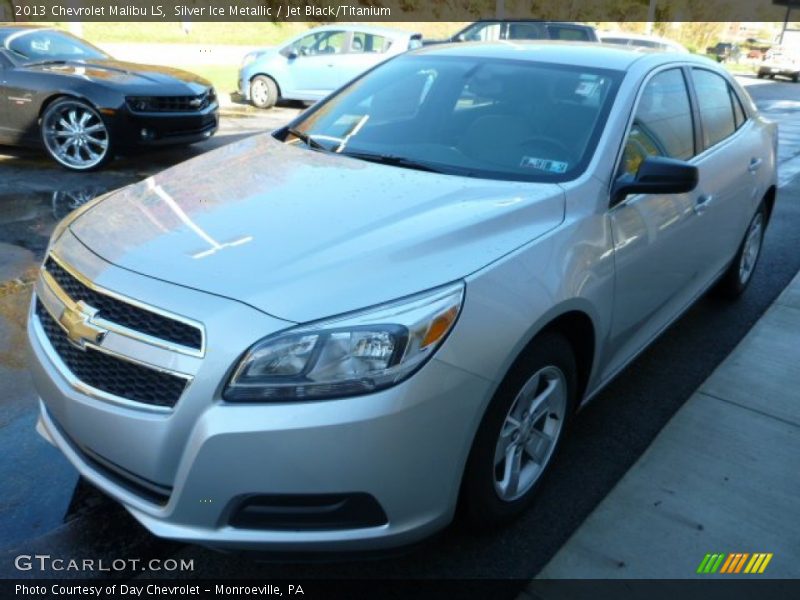 Silver Ice Metallic / Jet Black/Titanium 2013 Chevrolet Malibu LS