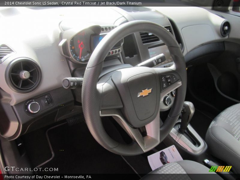 Crystal Red Tintcoat / Jet Black/Dark Titanium 2014 Chevrolet Sonic LS Sedan