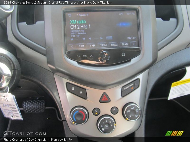 Crystal Red Tintcoat / Jet Black/Dark Titanium 2014 Chevrolet Sonic LS Sedan