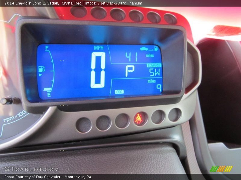 Crystal Red Tintcoat / Jet Black/Dark Titanium 2014 Chevrolet Sonic LS Sedan