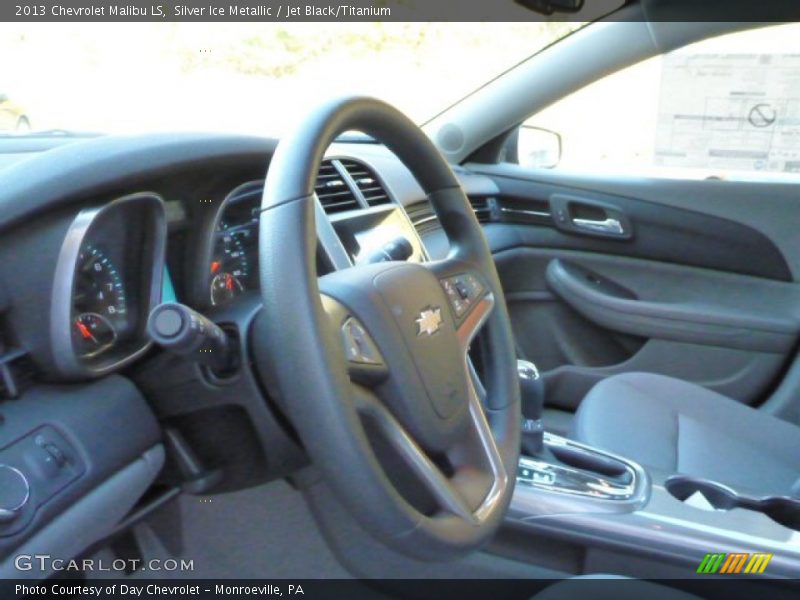 Silver Ice Metallic / Jet Black/Titanium 2013 Chevrolet Malibu LS