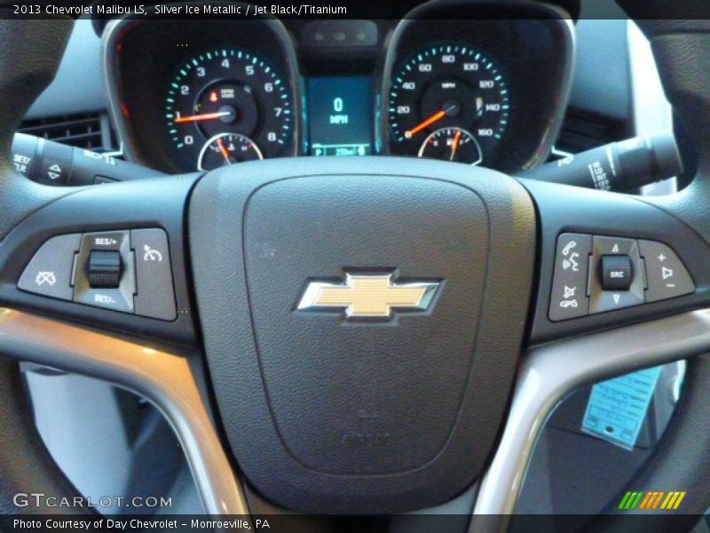 Silver Ice Metallic / Jet Black/Titanium 2013 Chevrolet Malibu LS